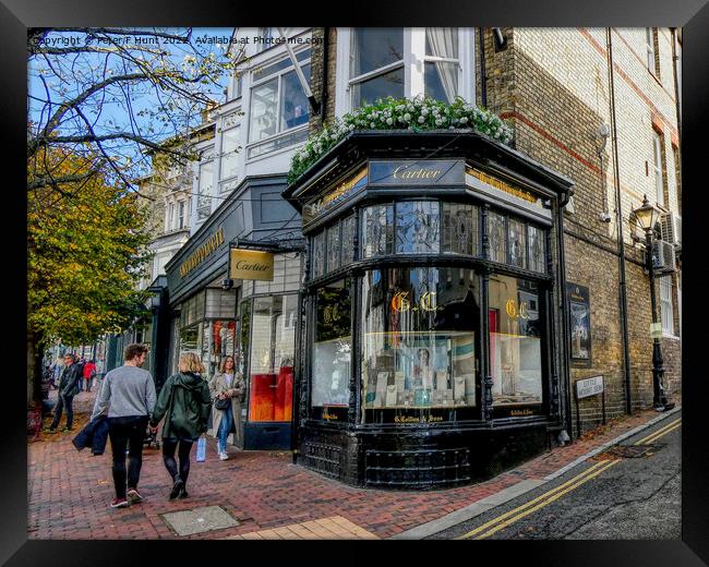 Part Of The Old Town Royal Tunbridge Wells. Framed Print by Peter F Hunt