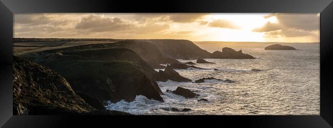 Solva Cliffs Sunrise Pembrokeshire Coast Wales Framed Print by Sonny Ryse