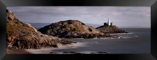 Mumbles Lighthouse Gower Coast Wales Framed Print by Sonny Ryse
