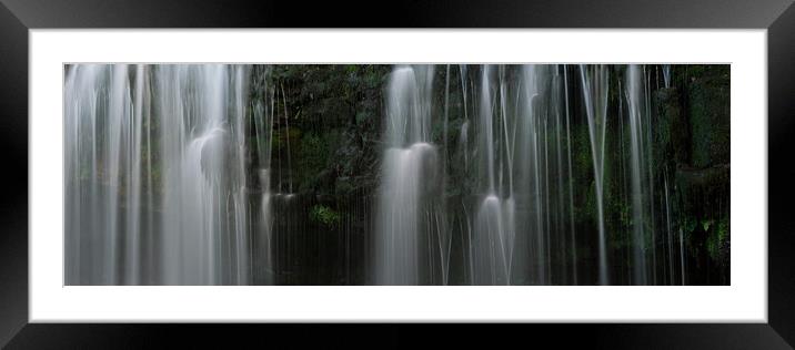 Sgwd Isaf Clun-Gwyn Waterfall Four falls brecon beacons wales Framed Mounted Print by Sonny Ryse