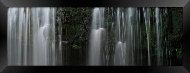 Sgwd Isaf Clun-Gwyn Waterfall Four falls brecon beacons wales Framed Print by Sonny Ryse