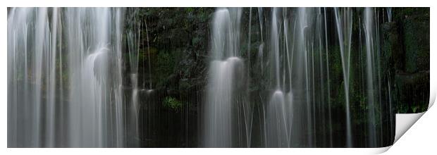 Sgwd Isaf Clun-Gwyn Waterfall Four falls brecon beacons wales Print by Sonny Ryse