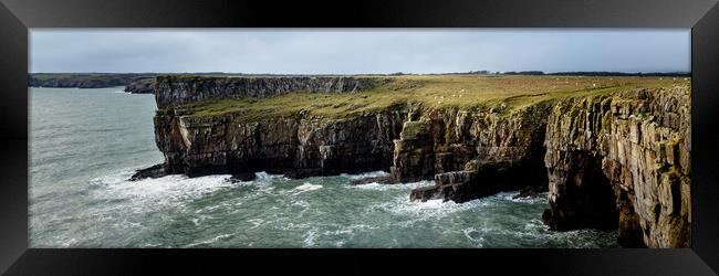 Stackpole head Pembrokeshire Coast Wales Framed Print by Sonny Ryse