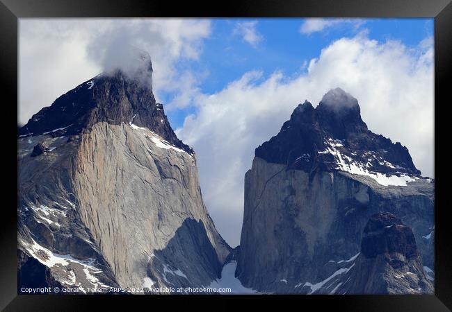 Torres del Paine, Patagonia, Chile, S. America Framed Print by Geraint Tellem ARPS