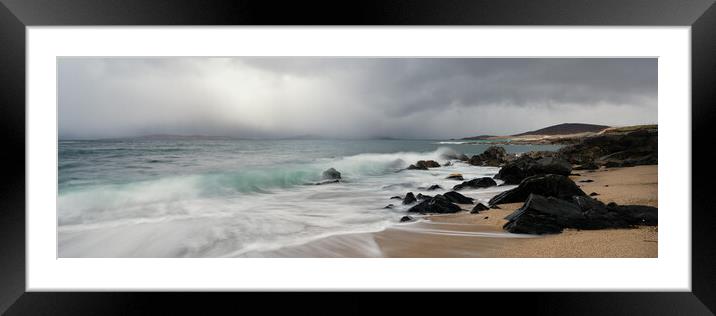 Bagh Steinigidh Little beach Outer Hebrides Framed Mounted Print by Sonny Ryse