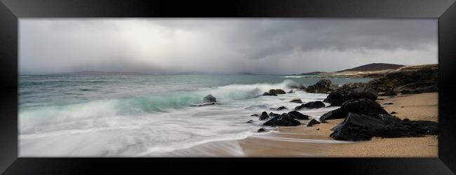 Bagh Steinigidh Little beach Outer Hebrides Framed Print by Sonny Ryse