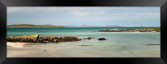 Barra Island beach Outer Hebrides Scotland Framed Print by Sonny Ryse