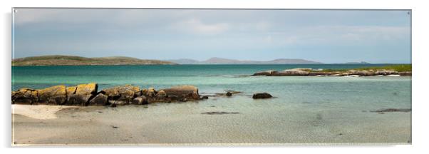 Barra Island beach Outer Hebrides Scotland Acrylic by Sonny Ryse
