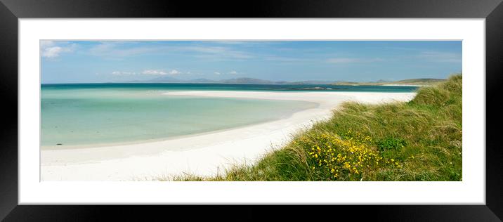 Barra Island White Sands Beach Outer Hebrides Scotland Framed Mounted Print by Sonny Ryse