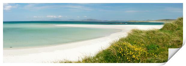 Barra Island White Sands Beach Outer Hebrides Scotland Print by Sonny Ryse