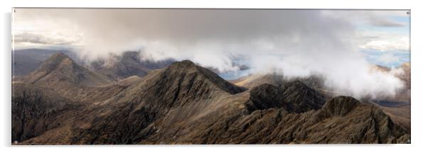 Black Cuillin ridge mountain range Isle of Skye 2 Acrylic by Sonny Ryse