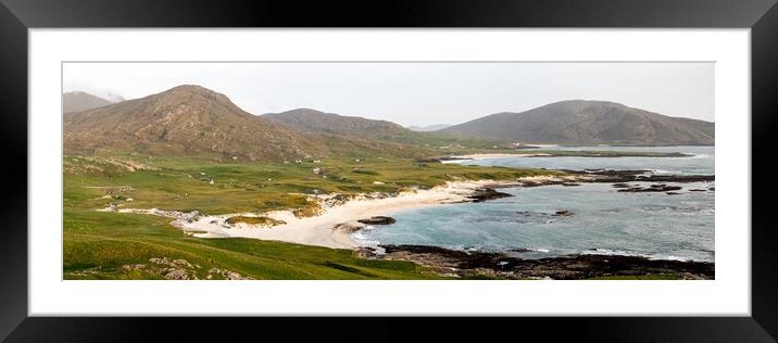 Ilse of Barra coast Outer Hebrides Scotland Framed Mounted Print by Sonny Ryse