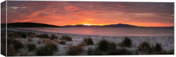 isle of Berneray east beach sunrise outer hebrides scotland 2 Canvas Print by Sonny Ryse