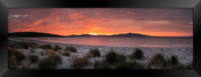 isle of Berneray east beach sunrise outer hebrides scotland 2 Framed Print by Sonny Ryse