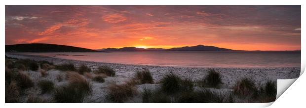 isle of Berneray east beach sunrise outer hebrides scotland 2 Print by Sonny Ryse