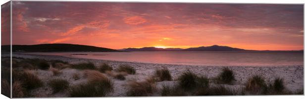 isle of Berneray east beach sunrise outer hebrides scotland 3 Canvas Print by Sonny Ryse