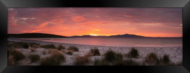 isle of Berneray east beach sunrise outer hebrides scotland 3 Framed Print by Sonny Ryse