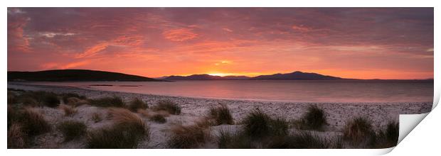 isle of Berneray east beach sunrise outer hebrides scotland 3 Print by Sonny Ryse