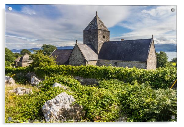 St Seiriol's Church, Penmon Priory Church Acrylic by Kevin Hellon