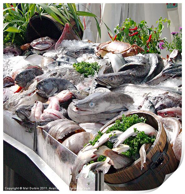 Fish Market Print by Mal Durbin