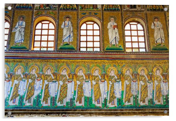 Basilica of Sant Apollinare Nuovo - Ravenna Acrylic by Laszlo Konya