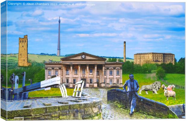 Huddersfield Composite Canvas Print by Alison Chambers