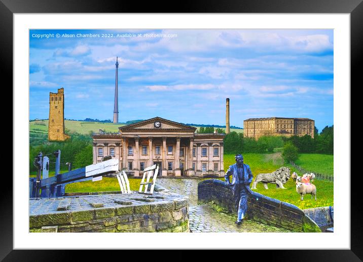 Huddersfield Composite Framed Mounted Print by Alison Chambers