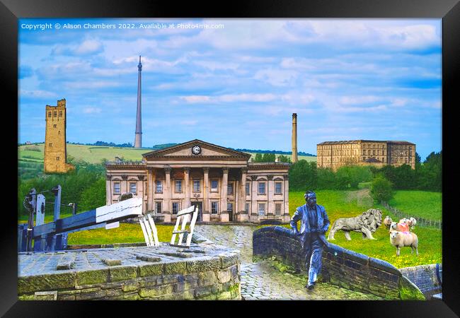 Huddersfield Composite Framed Print by Alison Chambers