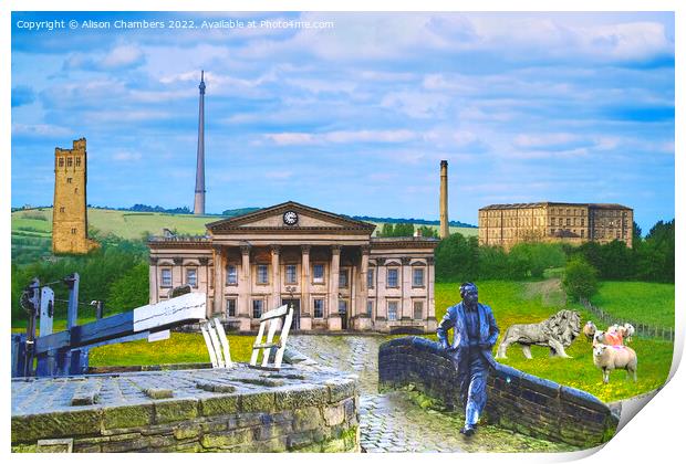 Huddersfield Composite Print by Alison Chambers