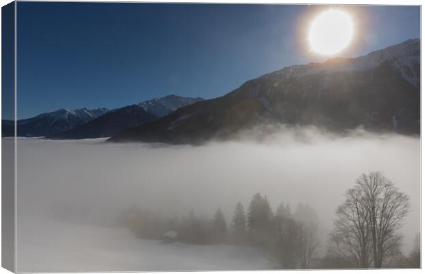 Foggy Wintermorning Canvas Print by Thomas Schaeffer