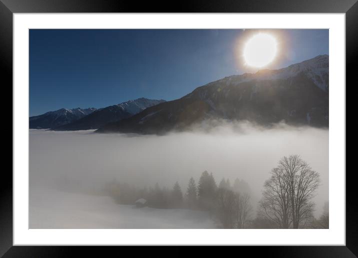 Foggy Wintermorning Framed Mounted Print by Thomas Schaeffer