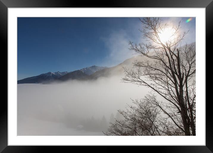 Foggy Wintermorning Framed Mounted Print by Thomas Schaeffer
