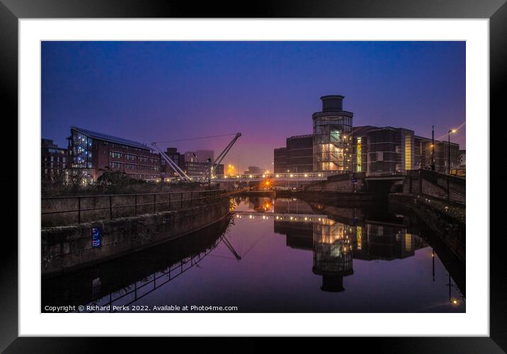 Misty Reflections Royal Armouries - Leeds Framed Mounted Print by Richard Perks