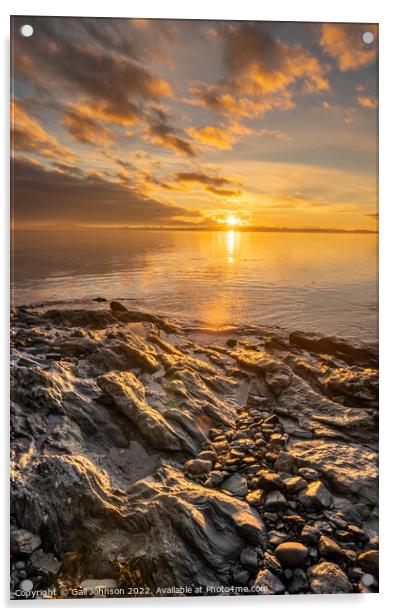 Sunrise Views around the North wales island of Anglesey  Acrylic by Gail Johnson