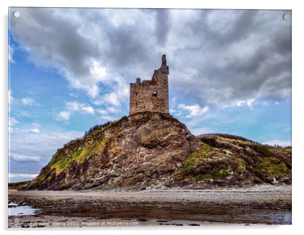 Greenan Castle: Scotland's Hidden Castles in Scotl Acrylic by Peter Gaeng