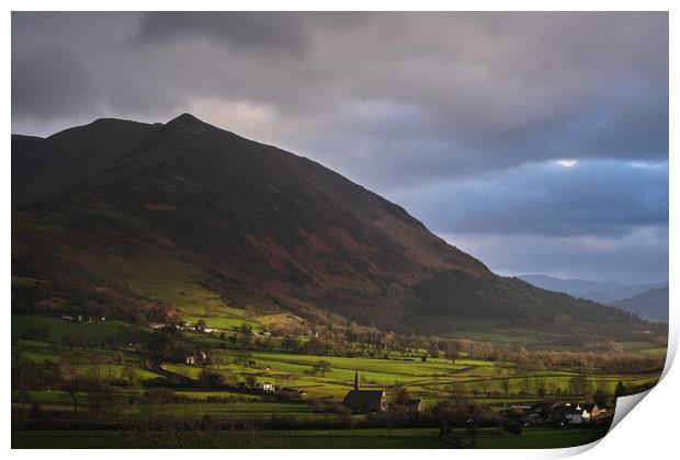 Skiddaw Light Print by Dan Ward