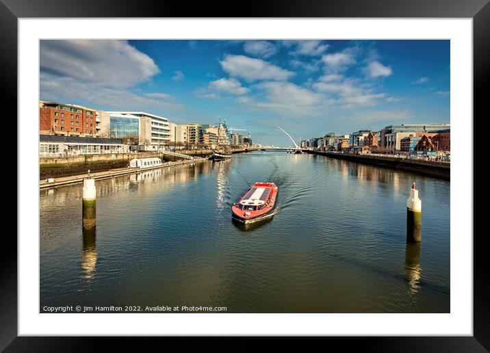 A Serene Dublin Scene Framed Mounted Print by jim Hamilton