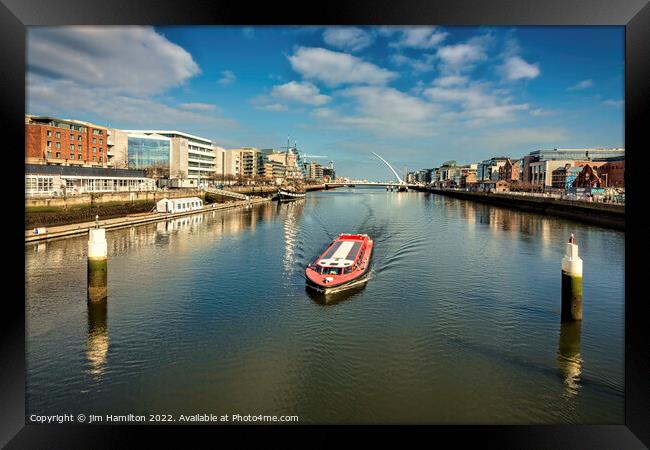 A Serene Dublin Scene Framed Print by jim Hamilton