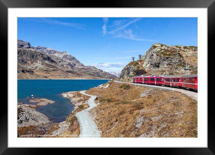 Passing Lago Bianco Framed Mounted Print by Graham Moore