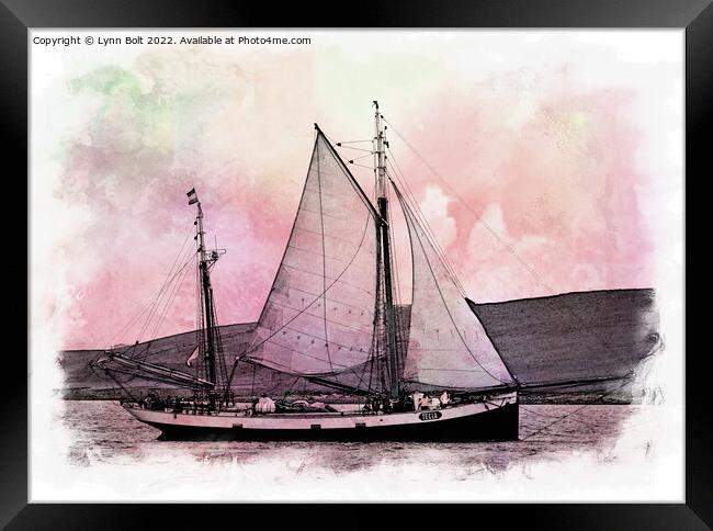 Tall Ship Tecla Framed Print by Lynn Bolt