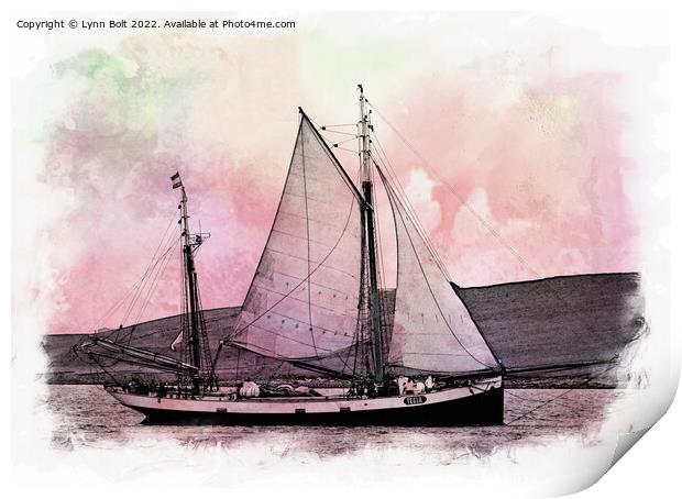 Tall Ship Tecla Print by Lynn Bolt