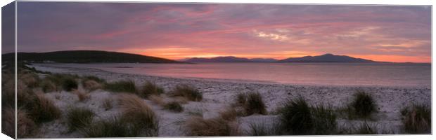 isle of Berneray east beach sunrise outer hebrides scotland Canvas Print by Sonny Ryse
