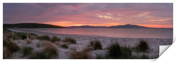 isle of Berneray east beach sunrise outer hebrides scotland Print by Sonny Ryse