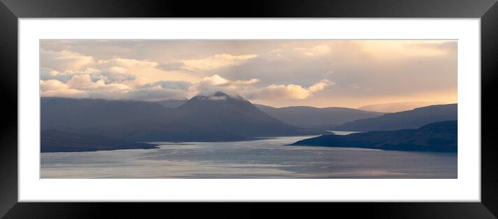 Isle of Sky Cuillin Mountains Scotland 2 Framed Mounted Print by Sonny Ryse