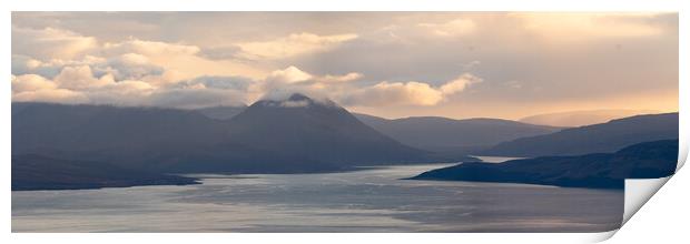 Isle of Sky Cuillin Mountains Scotland 2 Print by Sonny Ryse