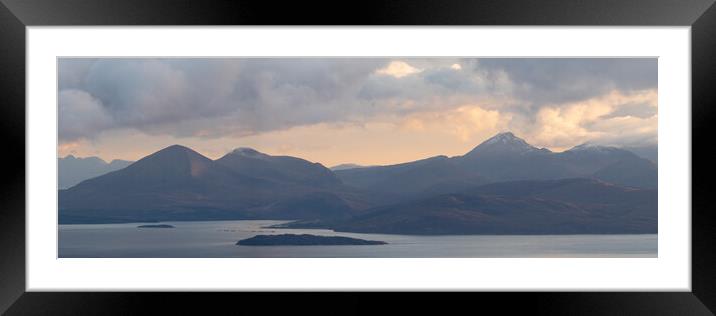 Isle of Sky Cuillin Mountains Scotland Framed Mounted Print by Sonny Ryse