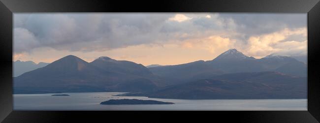Isle of Sky Cuillin Mountains Scotland Framed Print by Sonny Ryse