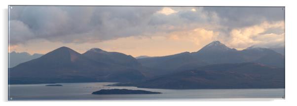 Isle of Sky Cuillin Mountains Scotland Acrylic by Sonny Ryse