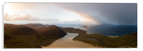Leverburgh Isle of Harris Aerial Outer Hebrides Acrylic by Sonny Ryse