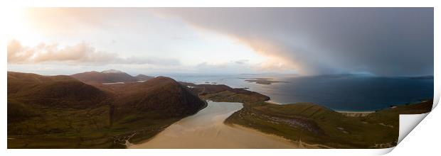 Leverburgh Isle of Harris Aerial Outer Hebrides Print by Sonny Ryse